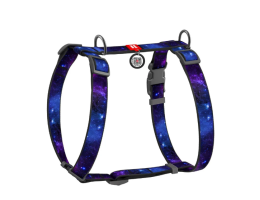 Waudog Nylon Шлейка для собак анатомическая QR паспорт Ш 15 мм ОГ 30-40 см ОТ 30-50 см NASA21
