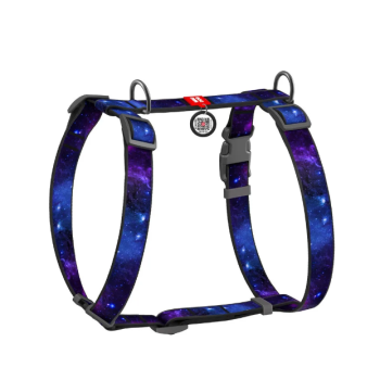 Waudog Nylon Шлейка для собак анатомическая QR паспорт Ш 15 мм ОГ 30-40 см ОТ 30-50 см NASA21