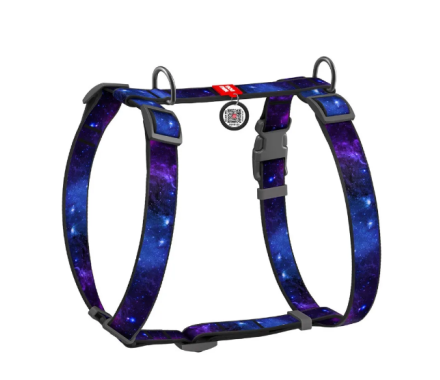 Waudog Nylon Шлея для собак анатомічна QR паспорт Ш 15 мм ОГ 30-40 см ОТ 30-50 см NASA21