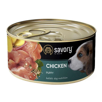 Savory Консерва для щенков Курица 100 г