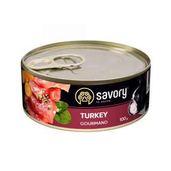 Savory Консерва для собак Индейка 100 г