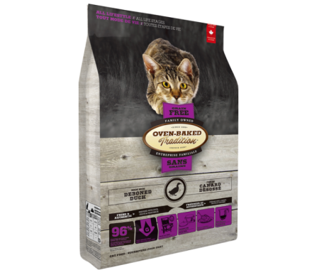 Oven-Baked Tradition Grain Free Сухой корм для котов беззерновой Утка 1,13 кг