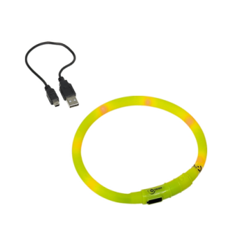 Nobby collar for dogs USB Visible 1x40 cm yellow