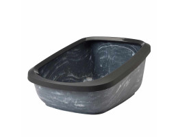 Nobby Туалет для котів Aseo Jumbo Marble з бортиком 67,5x48,5x29 см