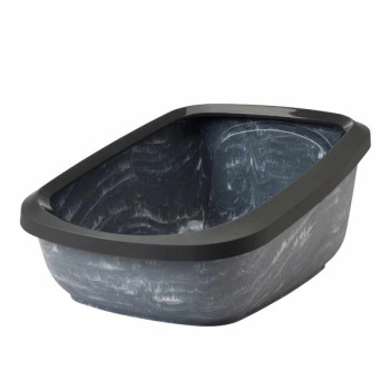 Nobby Туалет для котів Aseo Jumbo Marble з бортиком 67,5x48,5x29 см