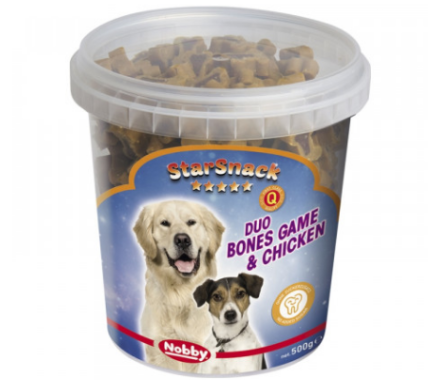 Nobby StarSnack Ласощі для собак Bones Game&Chiken 500 г