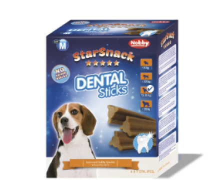 Nobby StarSnack Ласощі для собак Dental Sticks M 4х7 шт 560 г