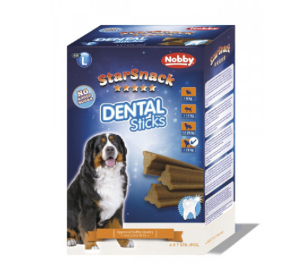 Nobby StarSnack Ласощі для собак Dental Sticks L 4х7 шт 840 г