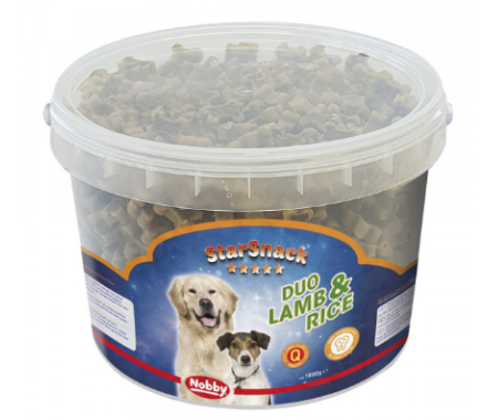 Nobby StarSnack Ласощі для собак Duo Lamb&Rice 1,8 кг