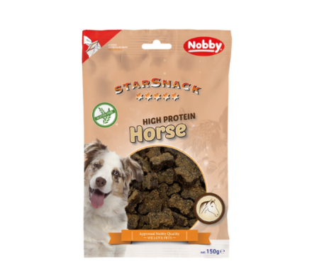 Nobby StarSnack Ласощі для собак Horse High Protein Bones без глютену 150 г