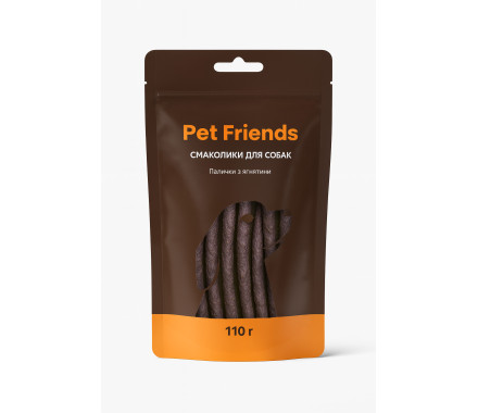 Pet Friends Ласощі для собак Палички з ягня 110 г