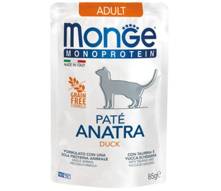 Monge Влажный корм для котов Monoprotein Утка 85 г