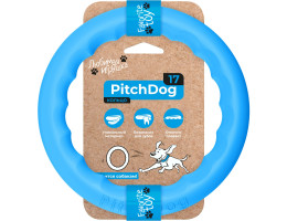 Pitchdog ring toy for dogs 17 cm blue