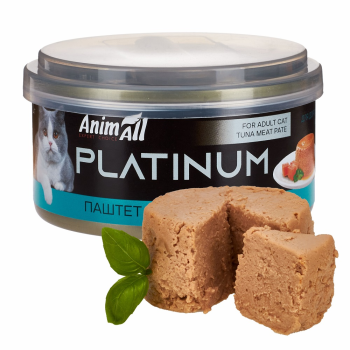 AnimAll Cat Platinum Консерва для котів Ніжний паштет з тунця 70 г