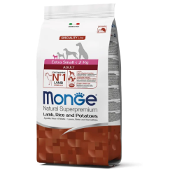 Monge Сухий корм для собак Extrasmall Adult Ягня та картопля 2,5 кг