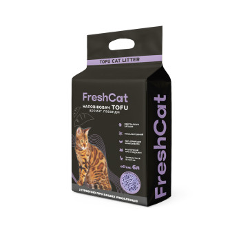 Fresh Cat Наполнитель Tofu Лаванда 2,5 кг 6 л