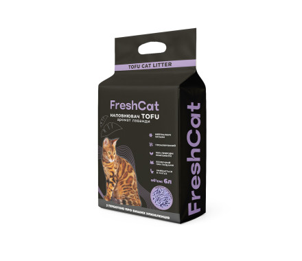 Fresh Cat Наполнитель Tofu Лаванда 2,5 кг 6 л