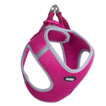 Nobby Шлейка для собак Mesh Delight XS нейлон 1,5х30-35х35-40 см розовая
