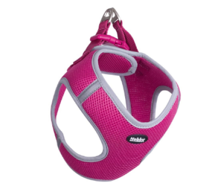 Nobby Шлейка для собак Mesh Delight XS нейлон 1,5х30-35х35-40 см розовая