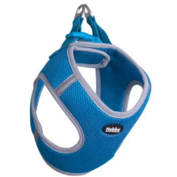 Nobby Шлейка для собак Mesh Delight S нейлон 1,5х30-35х35-40 см голубая