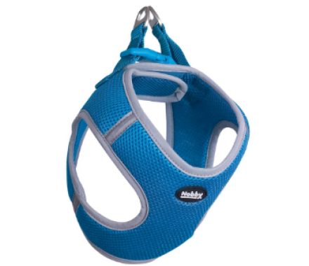 Nobby Шлейка для собак Mesh Delight M нейлон 2х38-43х45-50 см голубая