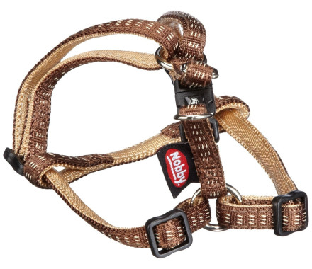 Nobby Шлея для собак Soft Grip L-XL 2,5х60-86 см коричневая