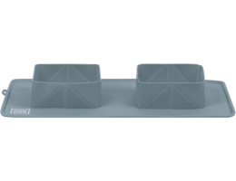 Waudog Silicone Миска складная 38,5х23х5 см серая