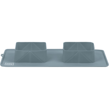 Waudog Silicone Миска складная 38,5х23х5 см серая