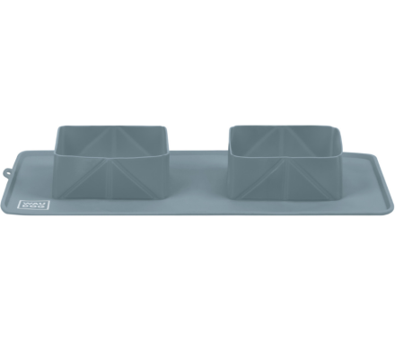 Waudog Silicone Миска складная 38,5х23х5 см серая