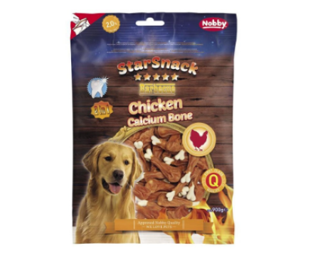 Nobby StarSnack Лакомства для собак BBQ Chicken Calcium Bone 900 г