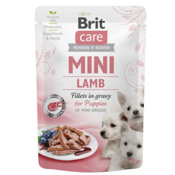 Brit Care Mini Влажный корм для щенков Ягнёнок в соусе 85 г