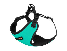 BronzeDog Шлейка для собак Sport 3D Сетка ОГ 28–33 см ОШ 20 см бирюзовая