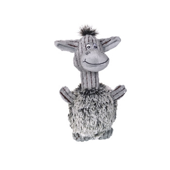 Nobby toy for dogs donkey Plush 24 cm gray