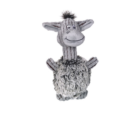 Nobby toy for dogs donkey Plush 24 cm gray