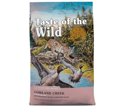 Taste of the Wild Сухой корм для котов Lowland Creek Feline Утка и перепелка 2 кг