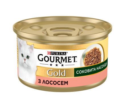 Gourmet Gold Консерва для котів Соковита насолода лосось 85 г