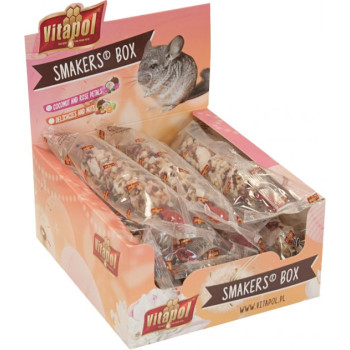 Vitapol Smakers Box Лакомства для шиншилл Колба Кокос лепестки роз 12 шт