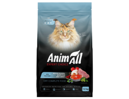 AnimAll Cat Сухий корм для котів Лосось з білою рибою та індичкою 12 кг