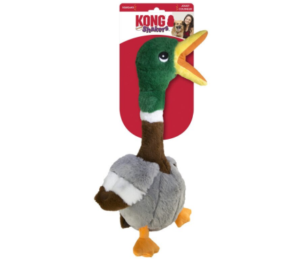 Kong Shakeers Honkers Duck toy for Dog Duck with Swarf