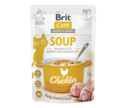 Brit Care Влажный корм для котов Суп Курица 75 г