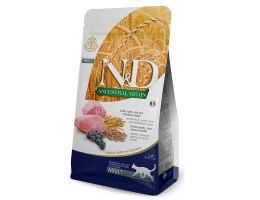 Farmina N&D Low Grain Adult Сухой корм для котов Ягненок и черника 1,5 кг
