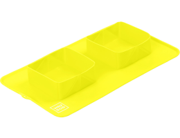 Waudog Silicone Миска складная 38,5х23х5 см желтая