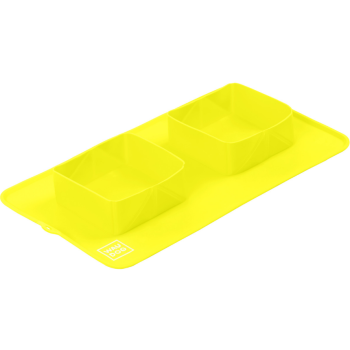 Waudog Silicone Миска складная 38,5х23х5 см желтая
