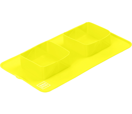 Waudog Silicone Миска складная 38,5х23х5 см желтая