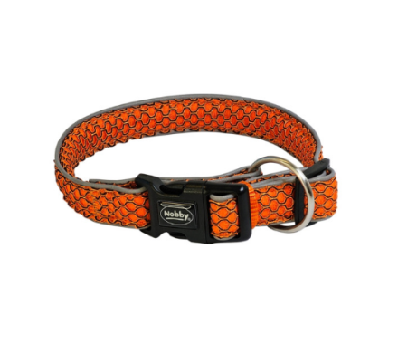 Nobby Ошейник для собак Mesh Air L-LX 3,2х50-65 см оранжевый