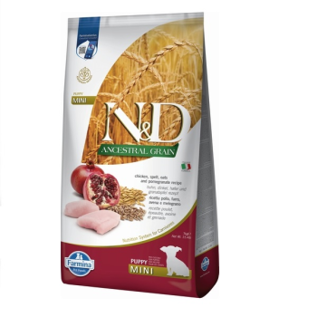 Farmina N&D Low Grain Puppy Mini Сухой корм для щенков Курица с гранатом 7 кг