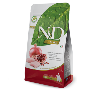 Farmina N&D Prime Grain Free Kitten Сухой корм для котят Курица с гранатом 1,5 кг