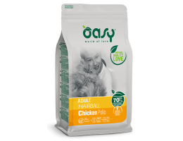 Oasy Сухий корм для котів Lifestage Hairball Курка 300 г