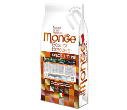 Monge Сухой корм для щенков Bwild Grain Free Puppy&Junior Утка 15 кг