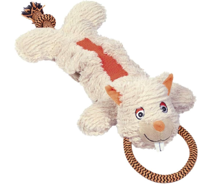 Nobby toy for dogs rodent with rope plush 59 cm white